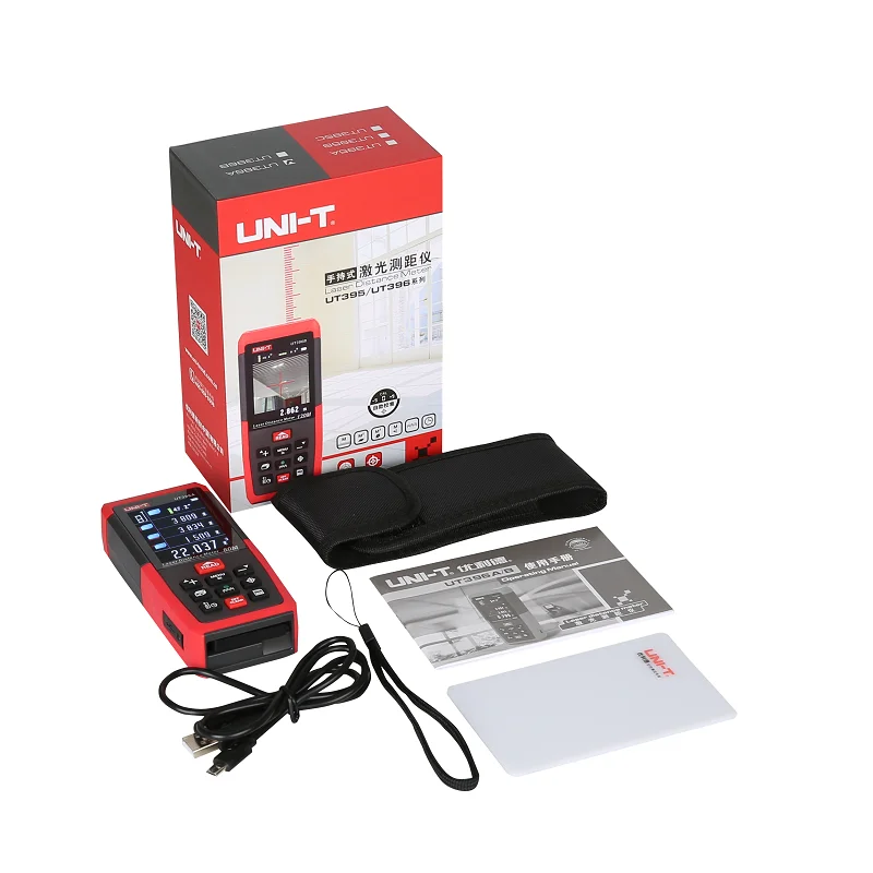 UNI-T UT395A UT395B UT395C лазерный дальномер 50 м~ 120 м дальномер с 2МП объективом лучшая точность USB данных экспортный ПК программное обеспечение