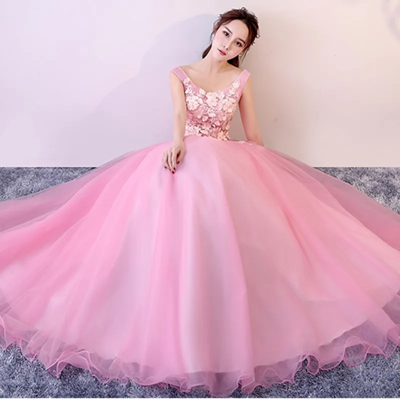 Vestidos Quinceanera 15 Anos бальные Платья пышные платья новое платье для выпускного вечера с аппликацией для вечерние платья с v-образным вырезом Vestido 0026