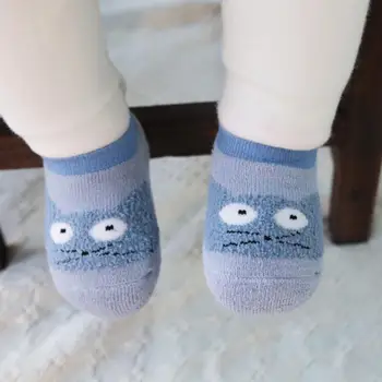 

Sock Slippers Fashion Baby Socks Newborn Baby Girl Boy Cute Cartoon Animal Print Breathable Cotton Floor Socks Anti Slip Soft So