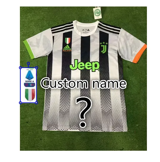 19 20 Новинка juve patch Футбольная Футболка DE LIGT Ronaldo home Out 3RD 10 DYBALA для взрослых, тренировочные ювентусы, футбольная рубашка - Цвет: shirt