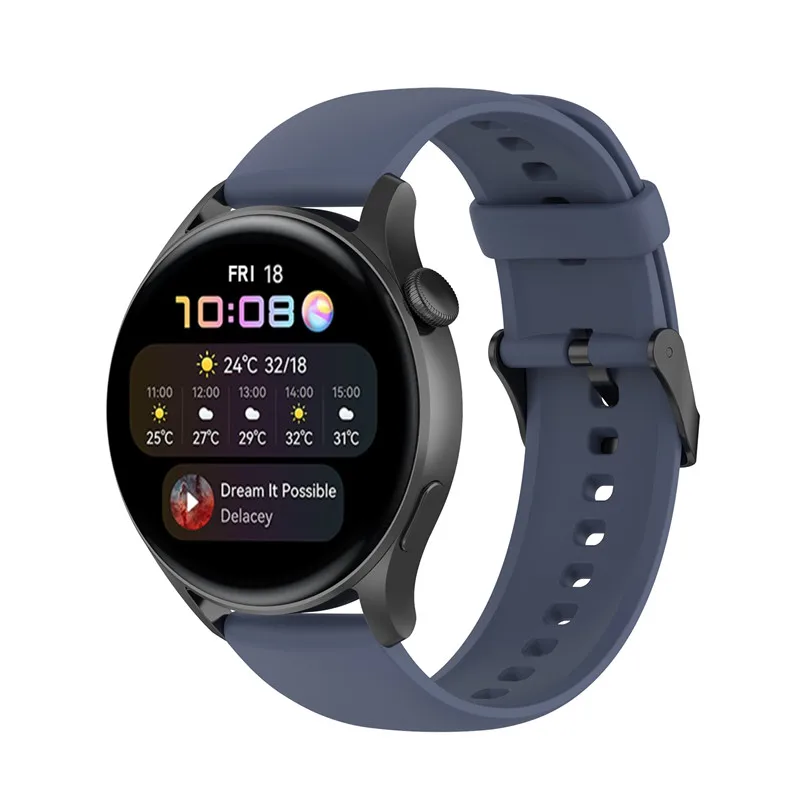 20mm 22mm Silicone watch strap For Samsung Gear S3/Active2/Huawei GT2 /Amazfit bip/Fossil Q/POLAR ignite Vantage M2 wristband