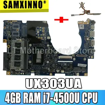 شراءلوحة أم للكمبيوتر المحمول For Asus UX303UA UX303U UX303UB U303U اختبار اللوحة الرئيسية Ok GM 4GB RAM I7-4500U وحدة المعالجة المركزية