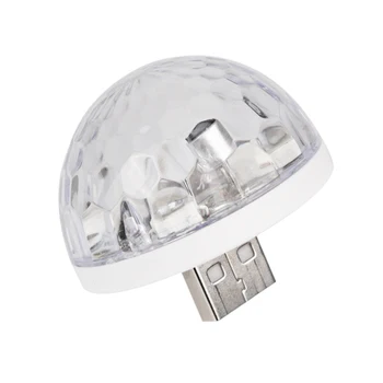 

Usb Mini Led Disco Magic Light Ball Portable Karaoke Party Decor Lamp Dj Stage Bar White