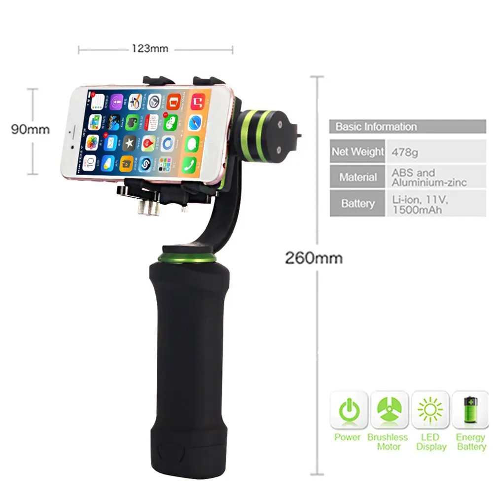 Lanparte HHG-01 3 оси ручной карданный стабилизатор для смартфонов для iPhone
