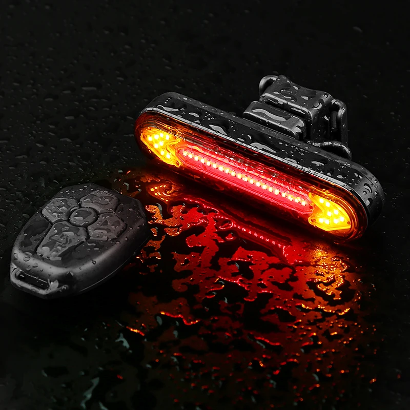 Bike Tail Light Usb Rechargeable Bicycle Rear Back Turn Signal Light