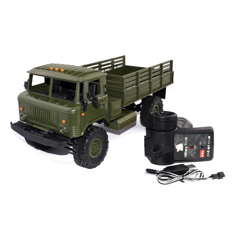 Детский подарок WPL B-24 1: 16 RTR 2,4G военный Радиоуправляемый автомобиль 4 WD с дистанционным управлением, детские игрушки, подарок на день рождения