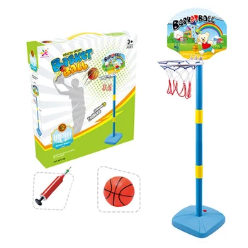 

Children Multi-Level Height Adjustable Standing Basketball Hoop Sports Toy Training Toy Kids Indoor Outdoor Fun