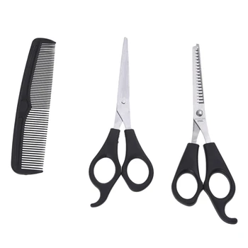 

3 pcs Haircut Set Hair Cutting Scissors and Thinning Scissors + Comb