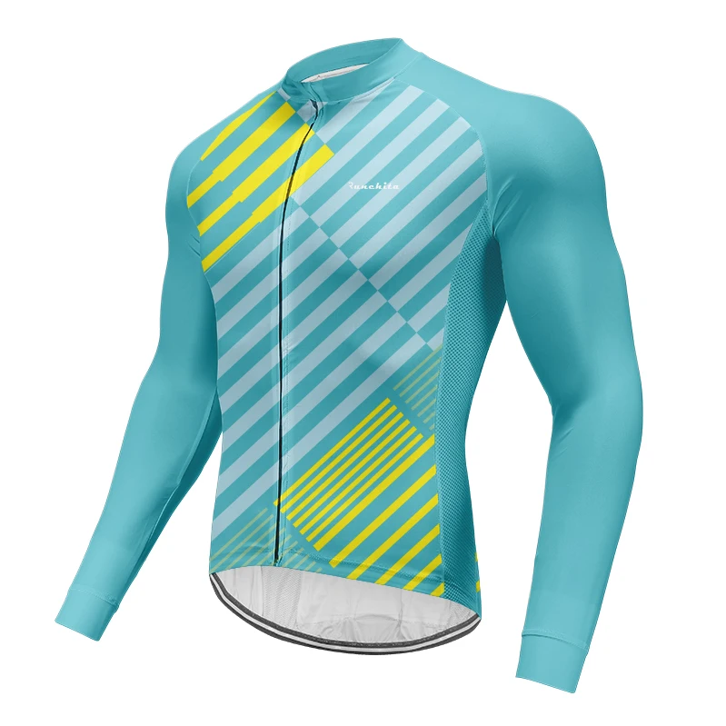 Runchita велокофты мужские Ropa Ciclismo Hombre с длинным рукавом Джерси roubaix maillot bicicleta Pro Team велосипедная одежда - Цвет: E