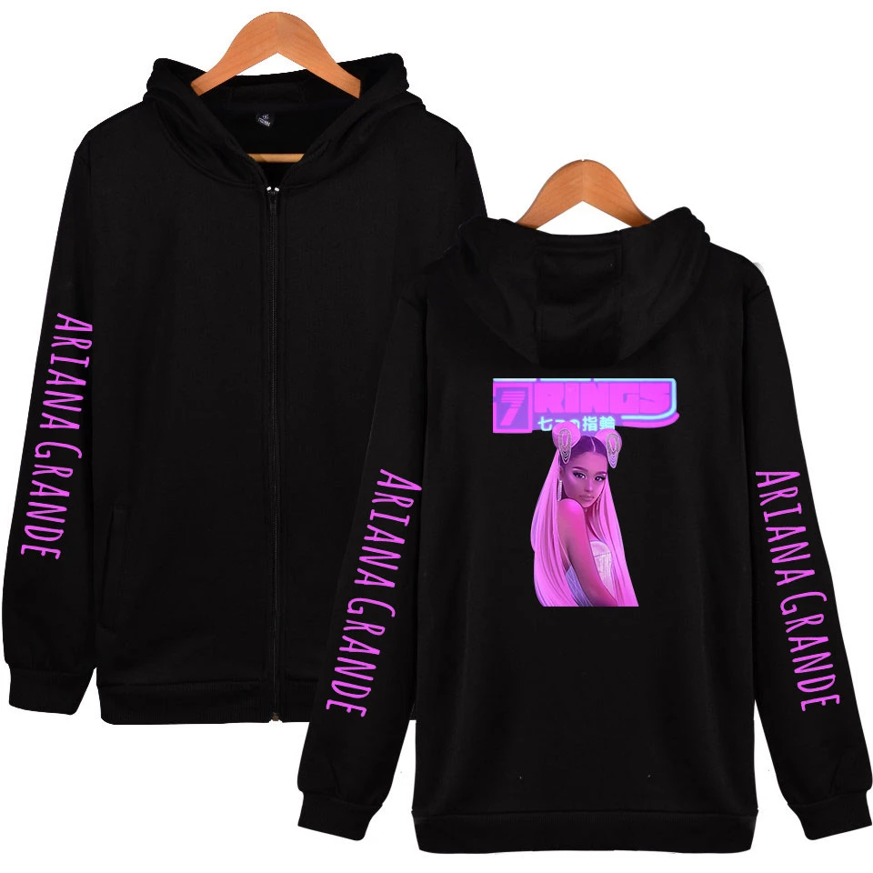 ariana grande zip up hoodie
