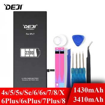 

Deji Battery For iPhone 5s SE 6 6s 7 4s 5 X 8 Plus 6P 6Plus 6sPlus 8Plus 1430mAh-3410mAh Capacity Built-in Li-polymer Batteries