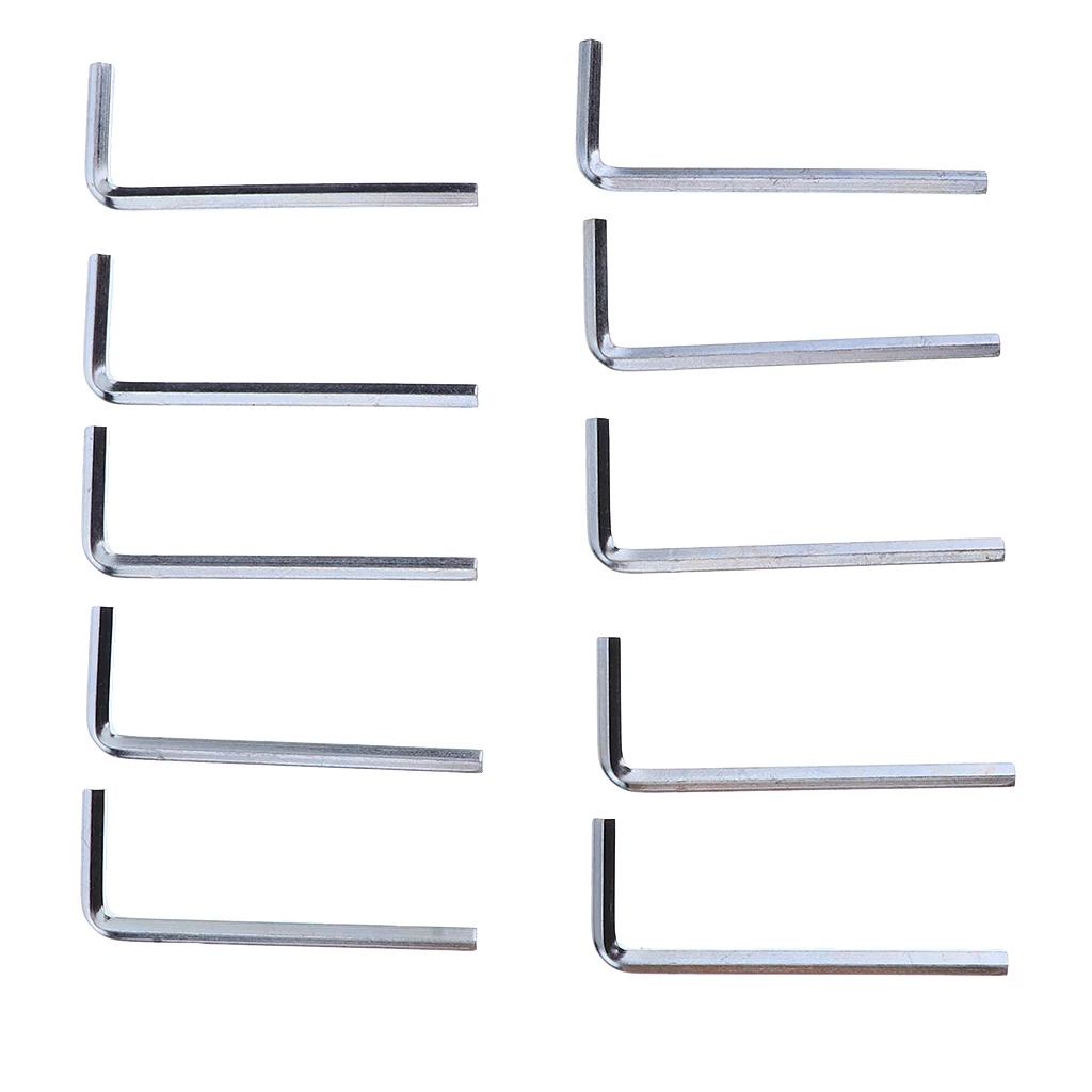 10 Pieces/Pack Functional 4mm Hexagonal Inline Roller Skate L Allen Wrench Hex Key Tool