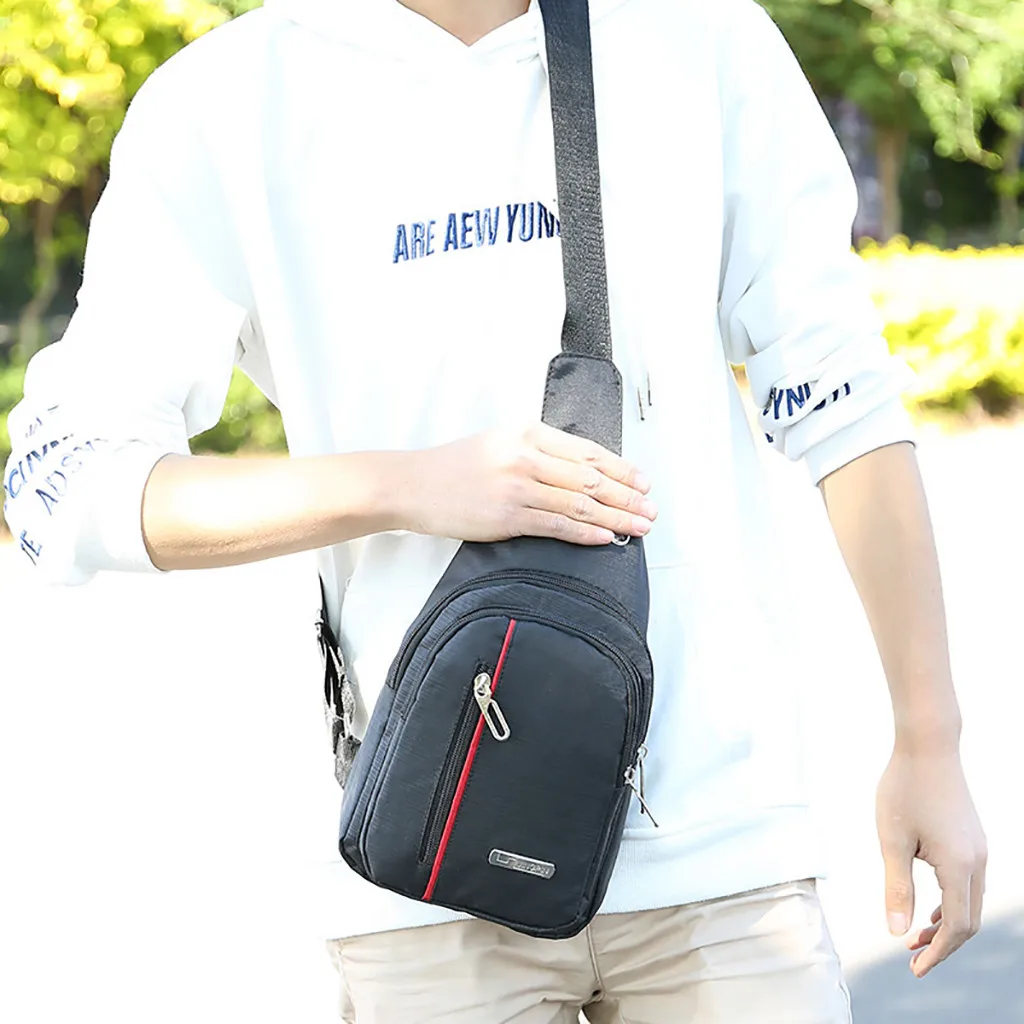 Fashion Unisex Oxford Cloth Chest Bag Sports Outdoor Leisure Multi-function Bag 7.24