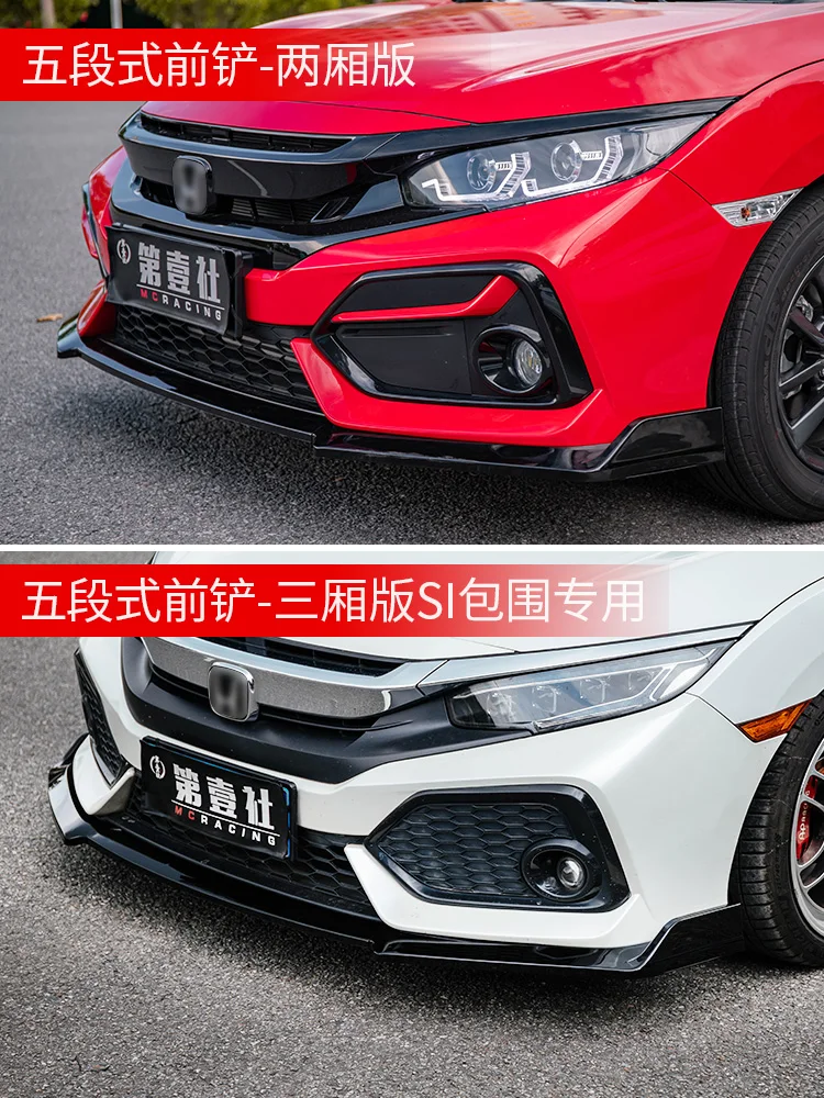 US $64.80 Suitable For Honda 10th Generation Civic Hatchback Front Lip Front Spoiler Civic Si Front Lip Front Diffuser