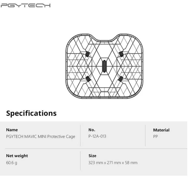 PGYTECH Mavic мини Пропеллер Защита Опора бампера лезвие протектор для DJI MAVIC Дрон