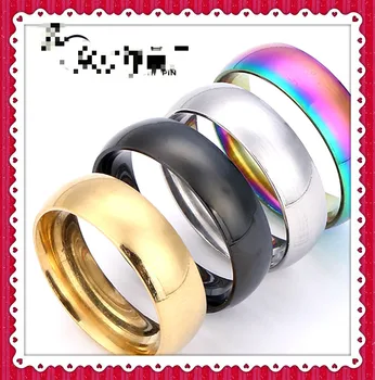 

External Arc Titanium Steel Stainless Steel Ring 2020 New Style Simple Couples Ring