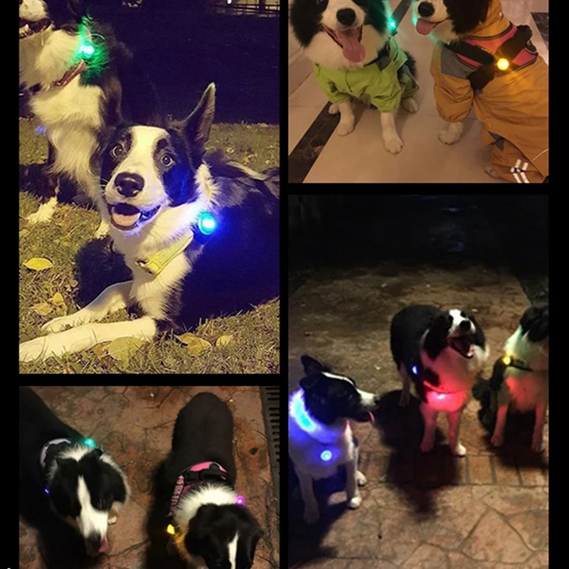 Светодиодный фонарик для домашних животных светящийся ожерелье с подвеской в