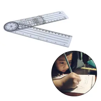 

1PC Angle Measuring Ruler Corner Multi-function School Drawing Ruler Supplies Student Stationery Plastic Office 30cm E2D1