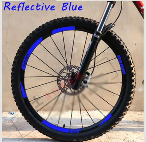 MTB обода колеса наклейки для горный велосипед замена Светоотражающие Fluo Гонки Велоспорт грязи виниловые обода наклейки