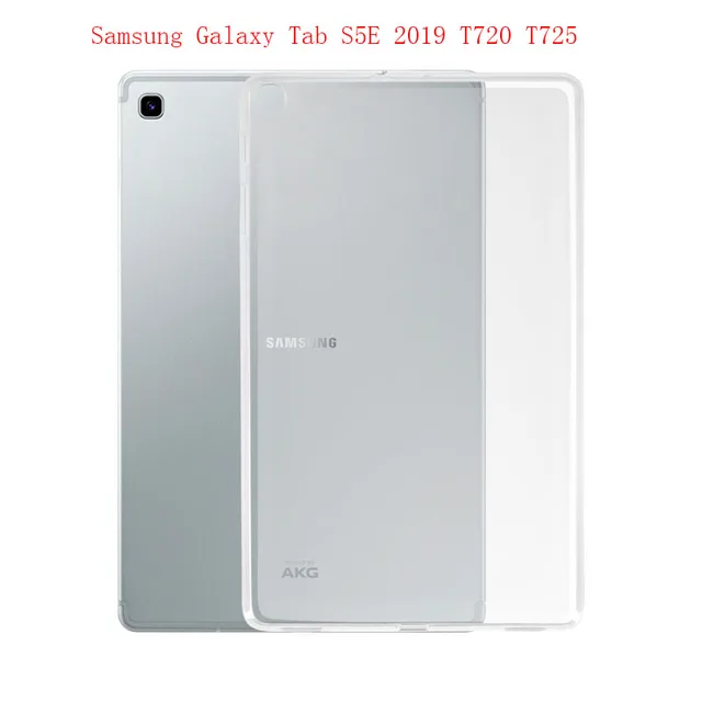 Transparent Case For Samsung Galaxy Tab A 10.1 S5E 10.5 2019 T515 T720 T725 Cases Soft TPU Cover for Samsung Tab A 8 2019 8.0 Tab S5E 10.5 T720