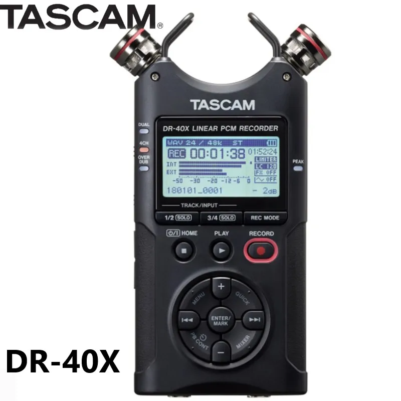 Модернизированный TASCAM DR-40X DR40X портативный универсальный четырехканальный