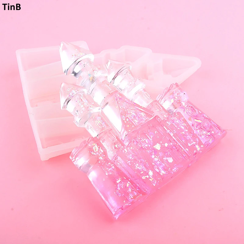 

3D Castle Silicone Chocolate Molds DIY Baking Pastry Tools Crystal Epoxy Resin Cake Moulds Fondant Chocolate Cake Silicone Mold