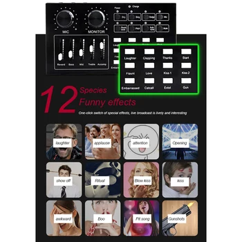 

Components Karaoke Laptop Computer Headphone External Equipment Audio Card Stereo Sound Microphone Speaker Live Streaming