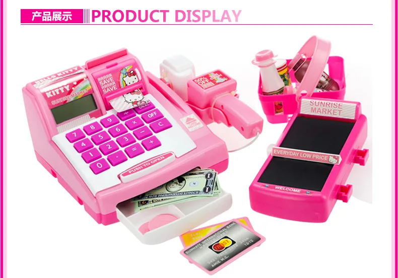 Hello kitty многофункциональный кассовый аппарат Kt-116 KT Cat супермаркет кассовый аппарат
