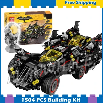 

1504pcs Super Heroes Batman Movie The Ultimate Batmobile Set 10740 Model Building Blocks Gifts Sets Moives Compatible With
