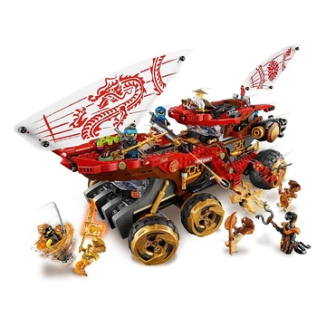 

1232pcs New Lepining Ninjagoe 11332 70677 Land Bounty Truck Figures Model Building Blocks Bricks Kids Educational Toys Gift