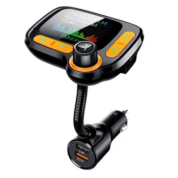 

Auto MP3 Music Player Car Bluetooth Adapter Support TF Card AUX Hands-free Calling Car Charger with 1.77'' Color Screen