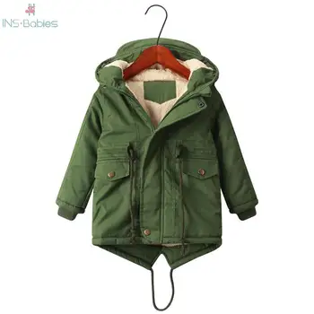 

Baby boys clothes children'Coats for boys winter Jacket Girls Parka outerwear 3 colour Toddler Warm Clothes autumn Windbreaker