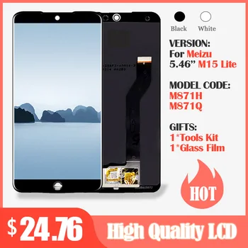 

5.46" Display for Meizu 15 Lite/Youth LCD screen With Touch Screen Digitizer Replacement For Meizu M15 LCD +Free Glass Film