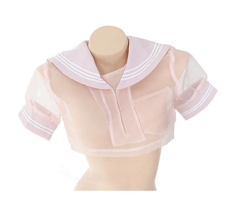 Japanese Sexy Lingerie See Through Student Cosplay Anime School JK Uniform Kawaii Clothing Sailor School Girl Costume