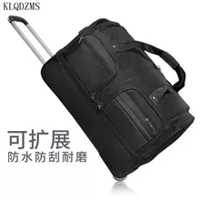 KLQDZMS 20/24/27 дюймов, многофункциональные сумки прокатки Чемодан Спиннер высокой емкости на колесиках чемодан на колесах