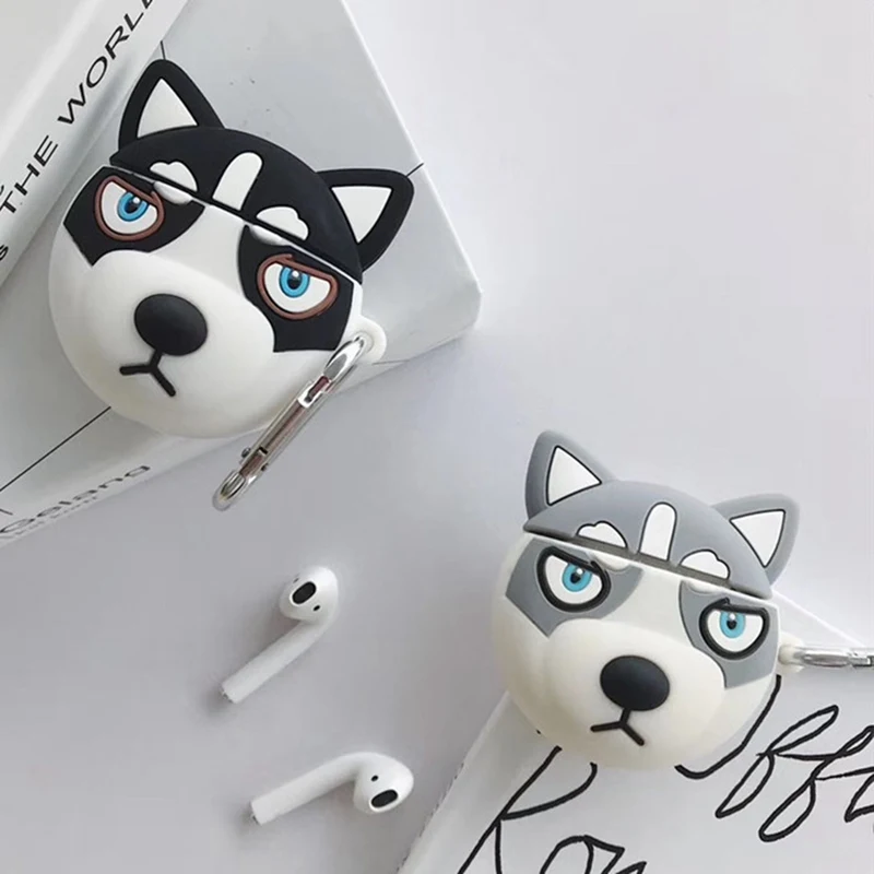 Мультяшная Милая коровья Крышка для наушников airpods 2 Чехол для Apple Беспроводная bluetooth-гарнитура защитная оболочка альпинистская пряжка