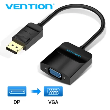 

Vention Displayport to VGA Adapter DP to VGA Converter Displayport DP VGA Adapter Male to Female for Projector TV Monitor 1080P