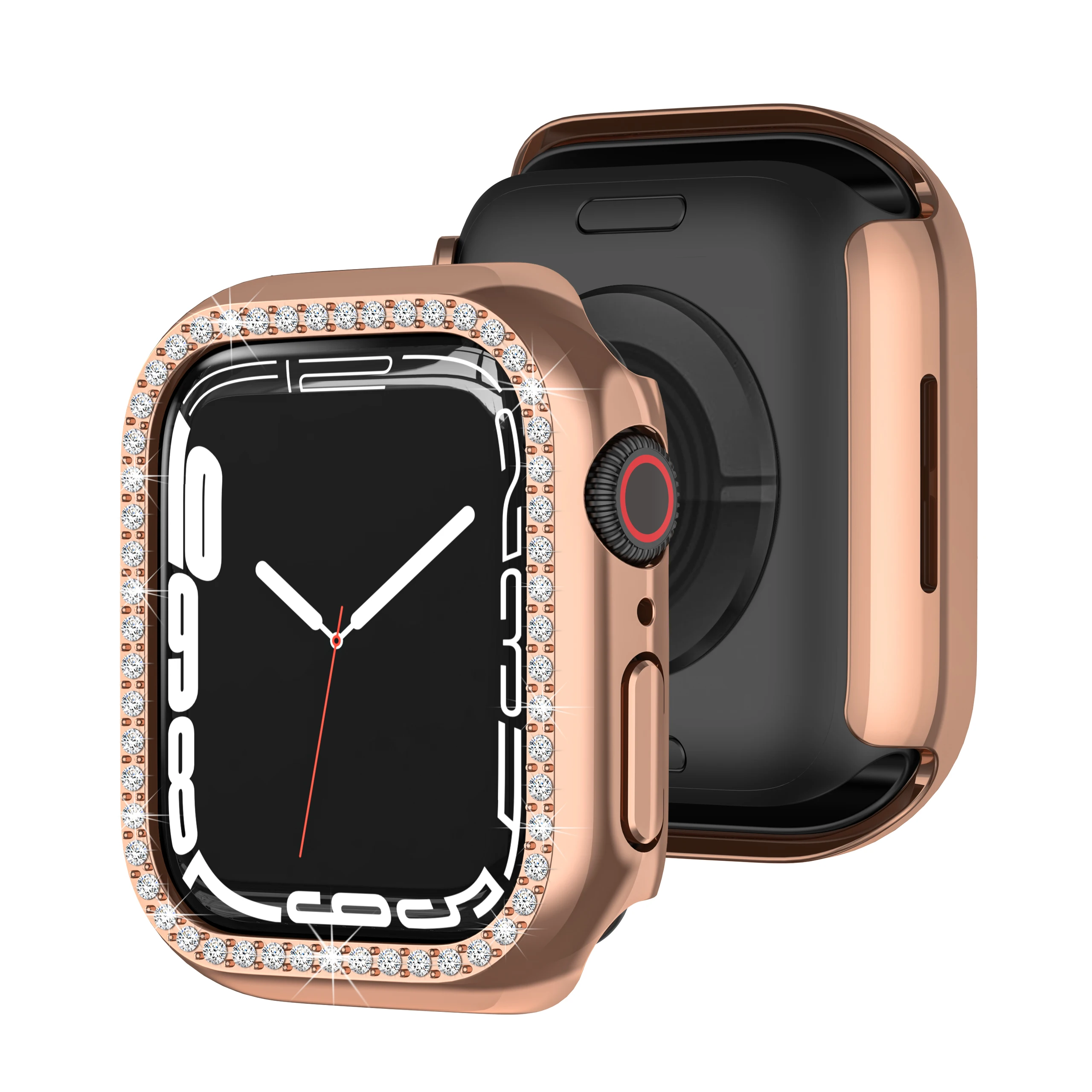 85%OFF!】 AppleWatch Case ブラック ホワイト 44 45 腕時計