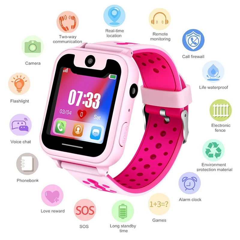 Baratos LIGE chico Smart Watch niños niñas Baby Watch LBS posición Tracker teléfono responder niños ver soporte para teléfonos Android ios + caja