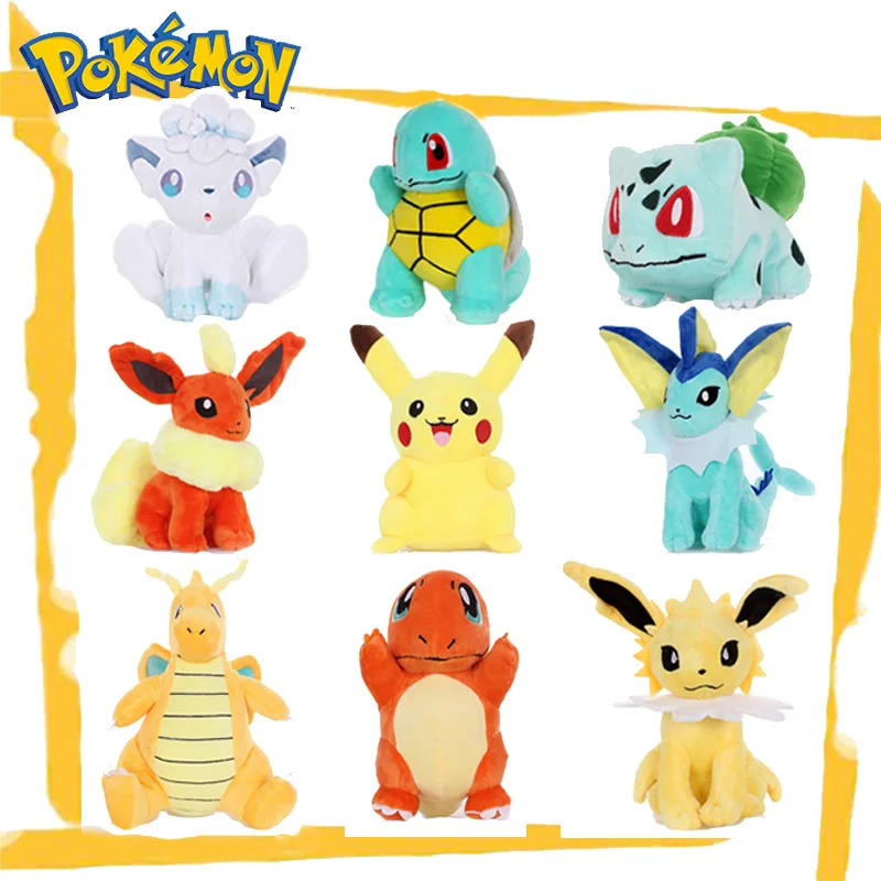 Takara Tomy pokeball плюшевые игрушки Пикачу мягкая кукла аниме хлопковая Подушка для