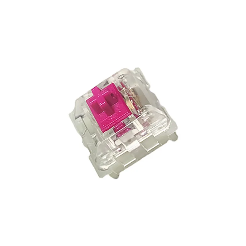 

Red Wine Switch 43g Triggers KTT Transparent Custom RGB For Mechanical Keyboard Content Linear 3-pin POM Axis GK61.
