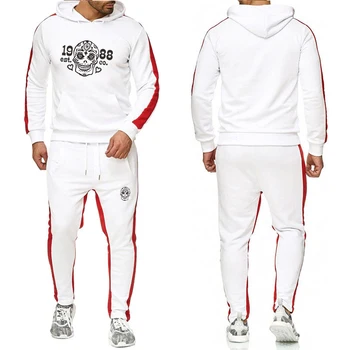 

Summer and autumn 2020 new men's fashion leisure sports summer and autumn hooded men's round neck hat leisure sports hooded suit