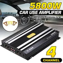 5800W voiture Audio amplificateur de puissance 4 canaux 12V voiture maison amplificateur numérique voiture Audio amplificateur pour voitures amplificateur Subwoofer 12V