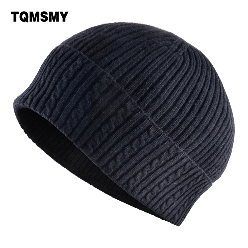 

TQMSMY Winter Knitted Wool Beanie Men Solid Color Knitting Hats Warm Skullies Beanies Women Soft High Quality Bonnet Hats TMB01