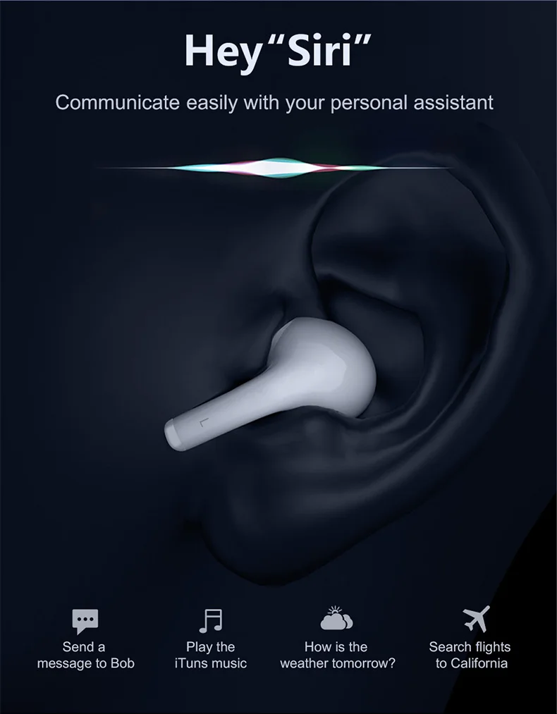 TWS Bluetooth 5 0 Earphones Wireless Headphone Air Earbuds Sports Headset With Mic Charging Box For Xiaomi Samsung Huawei iPhone