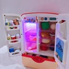 Kids Toy Fridge Refrigerator Accessories With Ice Dispenser Role Playing For Kids Kitchen Cutting Food Toys For Girls Boys 3