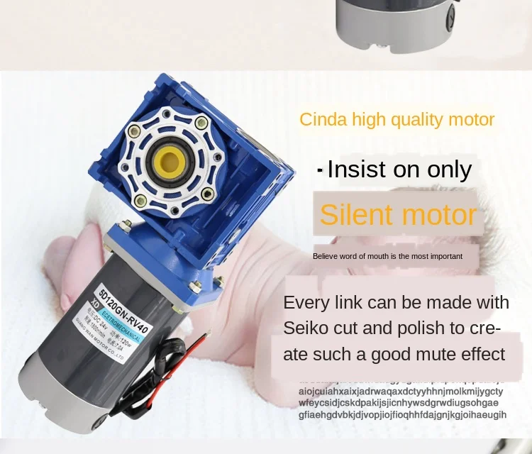 12v 120W RV40 5D120GN-RV40 Motor/éducteur /à vis sans fin 12V//24V 15K Vitesse r/églable CW//CCW Motor/éducteur avec verrouillage automatique Motor/éducteur /à courant continu