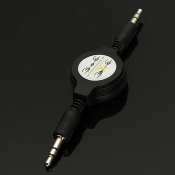 

3.5mm Retractable AUX Cable Male To Male Car Kit MP3 Audio Cable Adapter Stereo Audio Auxiliary Cable 80CM 1pcs 2pcs for choice