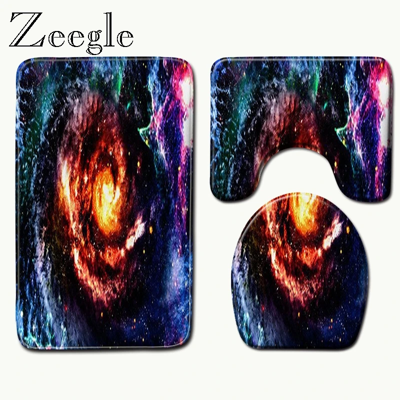 Zeegle крышка для унитаза для ванной комнаты и туалета 3 шт. нескользящий коврик для ванной комнаты кухонный ковер коврики Декор коврики для ванной Душевой набор