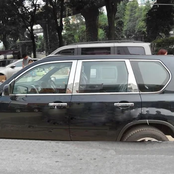 

Car styling For Nissan X trail X-trail 2008-2013 Stainless Steel Door window trim cover trim window rain eyebrow decoration